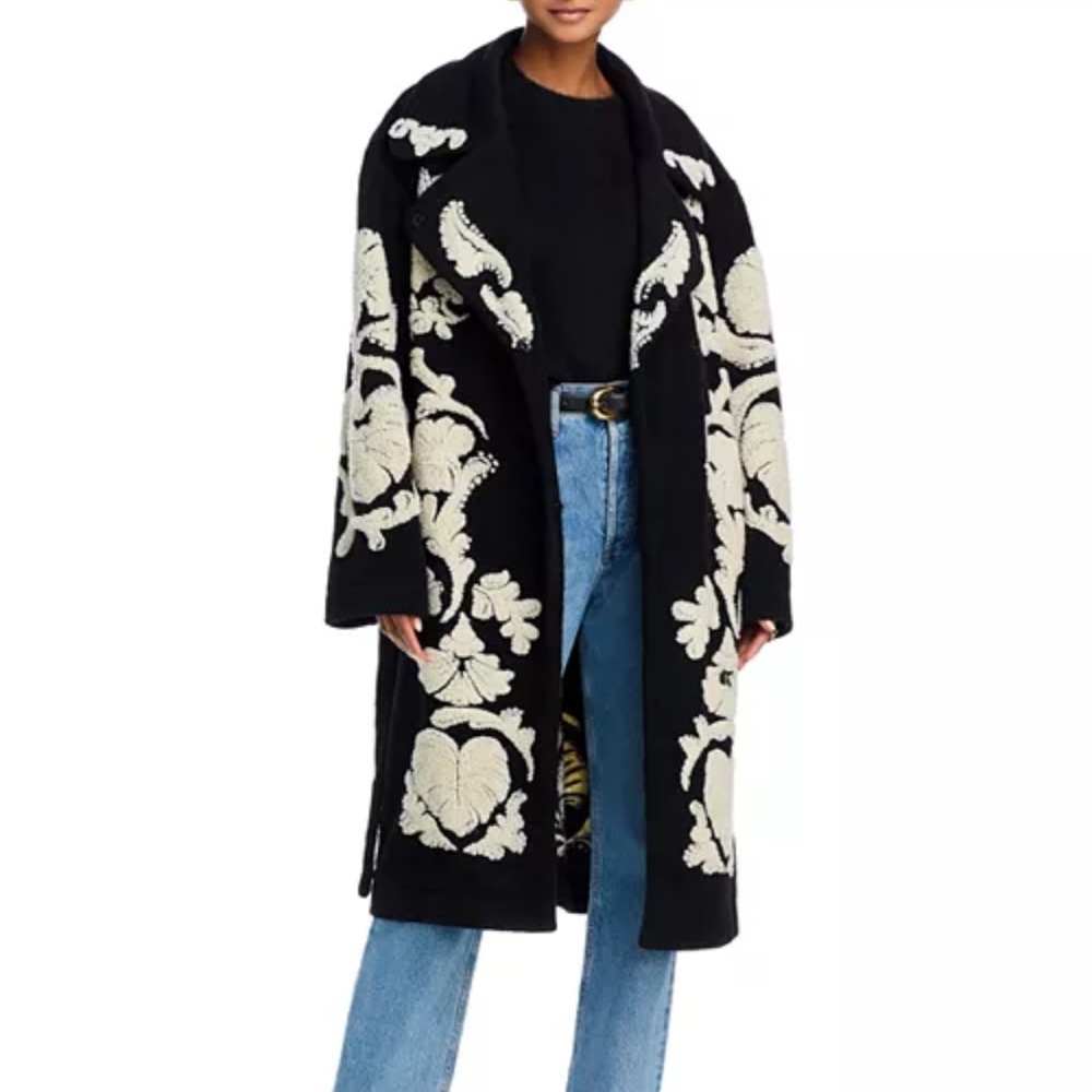 FARM RIO Helen Fleece Belted Coat